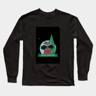 Christmas Cat Long Sleeve T-Shirt